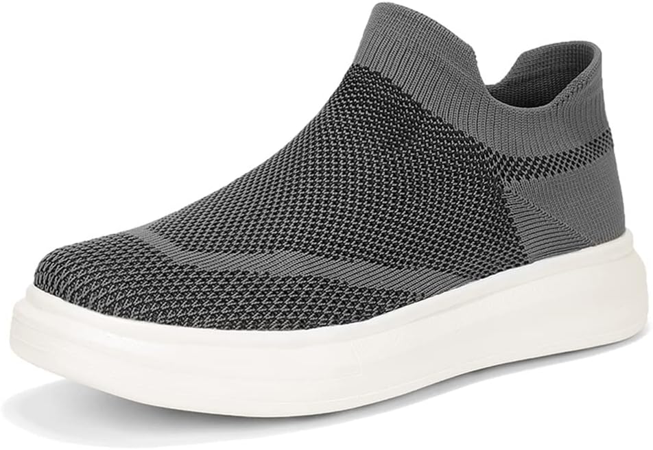 

Женские и мужские кроссовки-носки LLTMALL, легкие, с сеткой, для ходьбы и бега, темно-серый