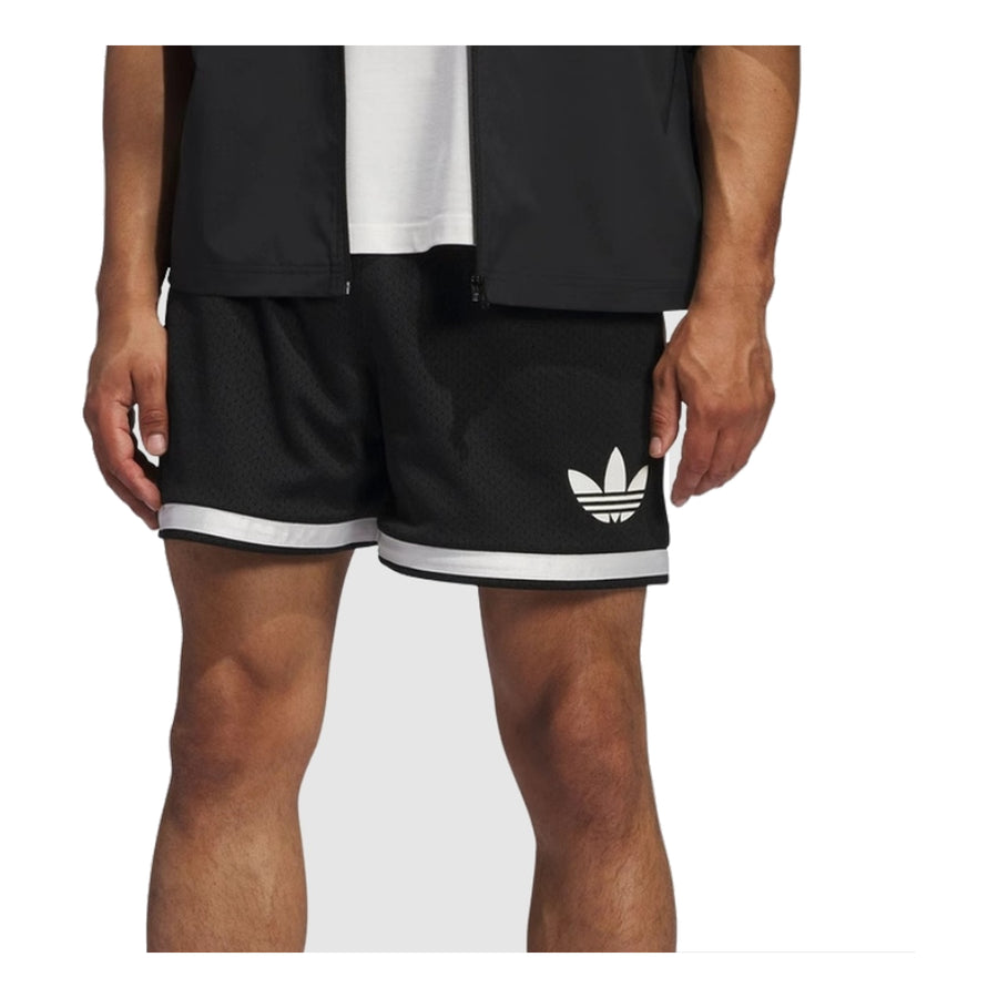 Спортивные шорты adidas Originals Classic Mesh Comfort Shorts 'Black White', черный — фото 2