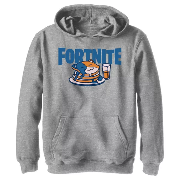 

Мальчики 8-20 толстовка с принтом Fortnite Meowscles и блинами Licensed Character, серый