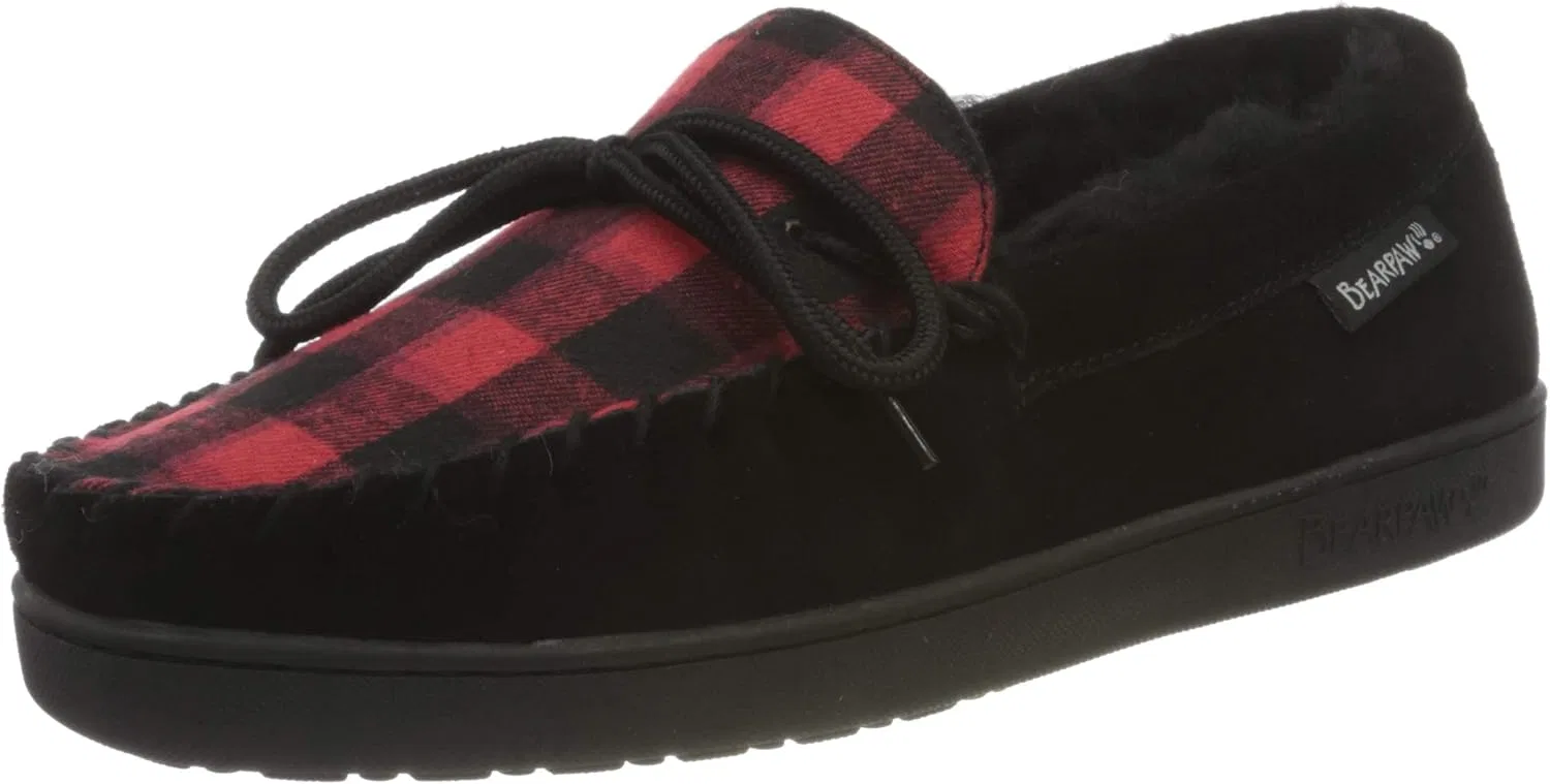 Тапочки из овчины BEARPAW, Black/Plaid