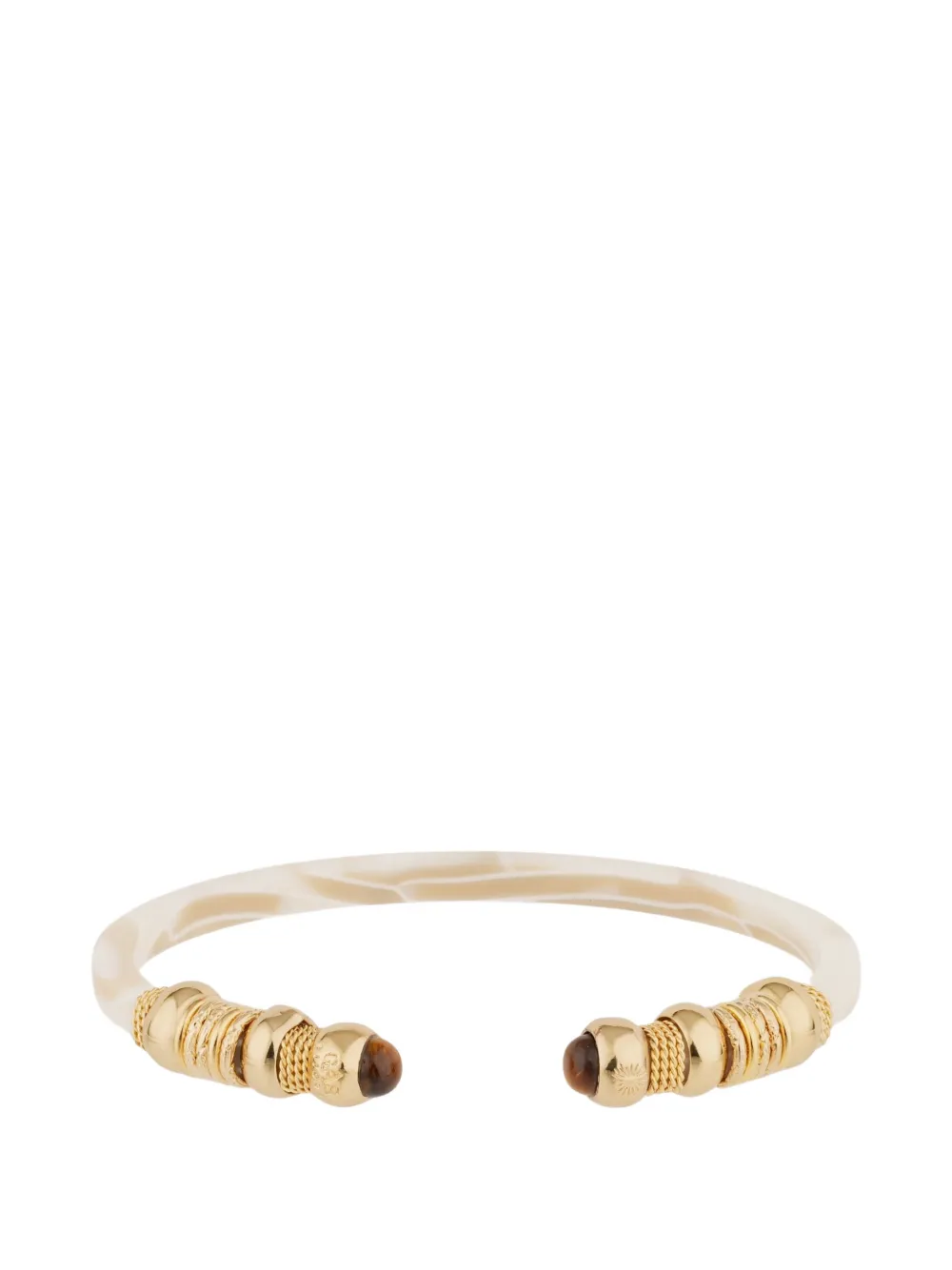 

Браслет с бусинами и деталями сари Gas Bijoux, бежевый