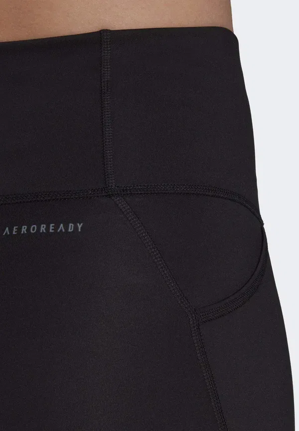 Трикотажные леггинсы для бега Adidas Performance Essentials 7/8, черный — фото 3