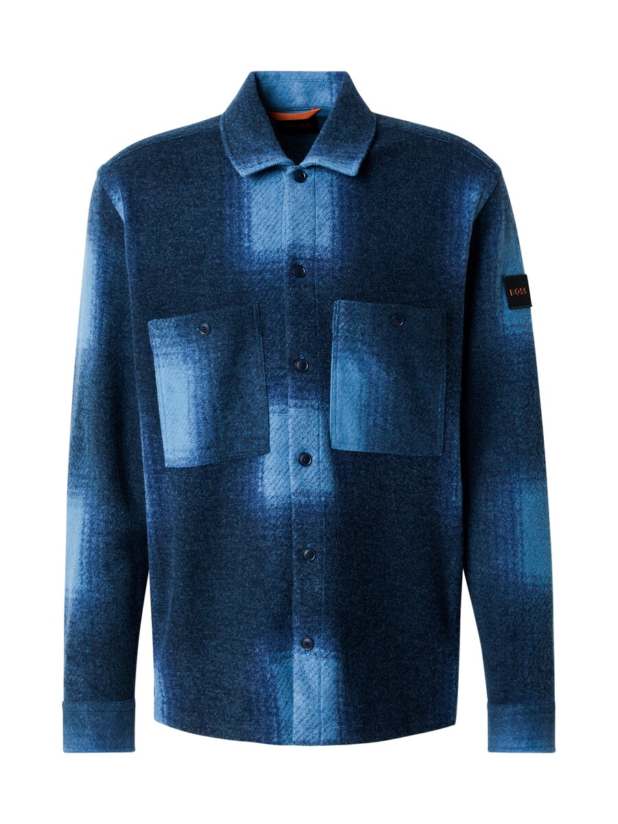 

Рубашка обычного кроя на пуговицах BOSS Locky, цвет Blue/Light blue