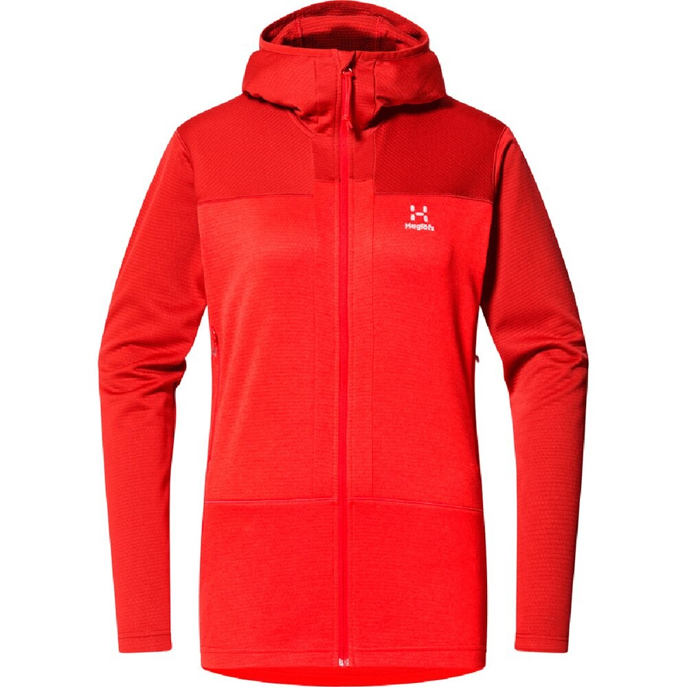 

Толстовка Haglöfs ROC Flash Mid Full Zip, красный