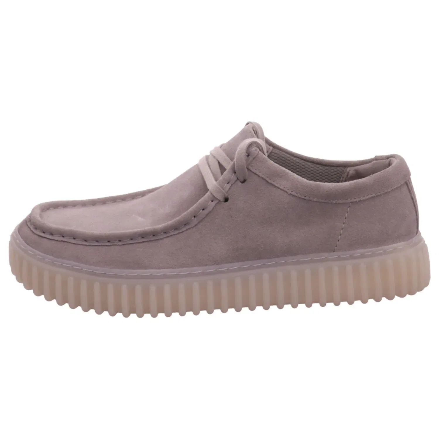 Полуспортивные мужские туфли на шнуровке Clarks серые