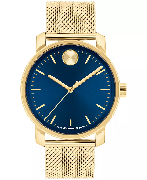 

Мужские часы Bold Access Swiss Quarter Steel с корпусом из светло-золотистого сплава, 41 мм Movado, gold-tone