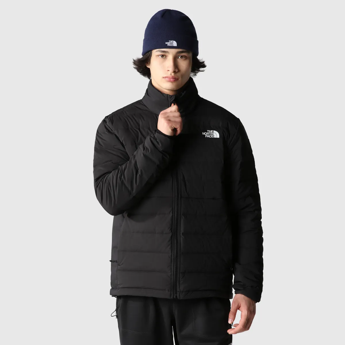 

Пуховик The North Face "M BELLEVIEW STRETCH DOWN JACKET" с логотипом, черный