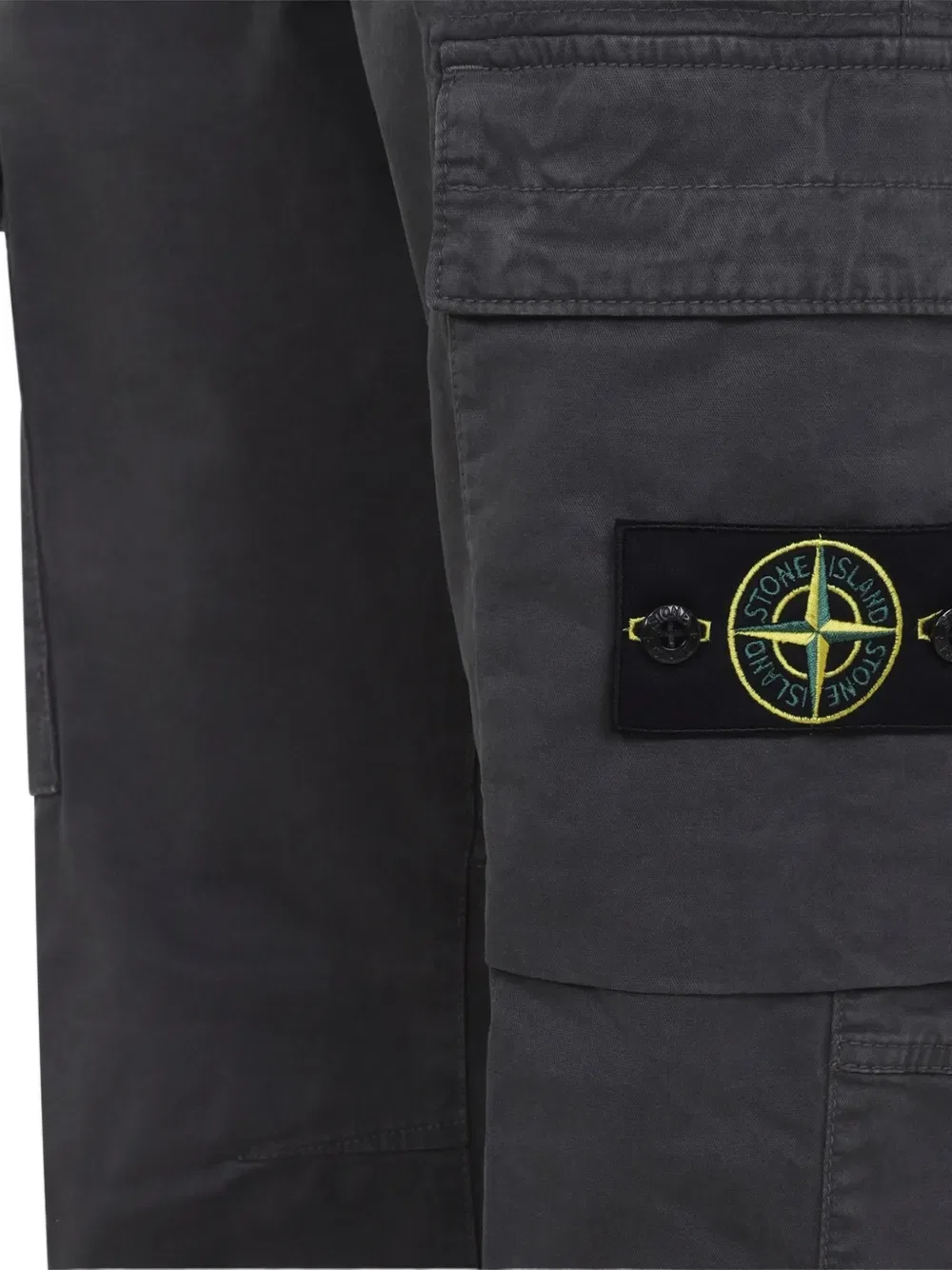 Брюки с нашивкой-логотипом на кармане Stone Island, серый — фото 3