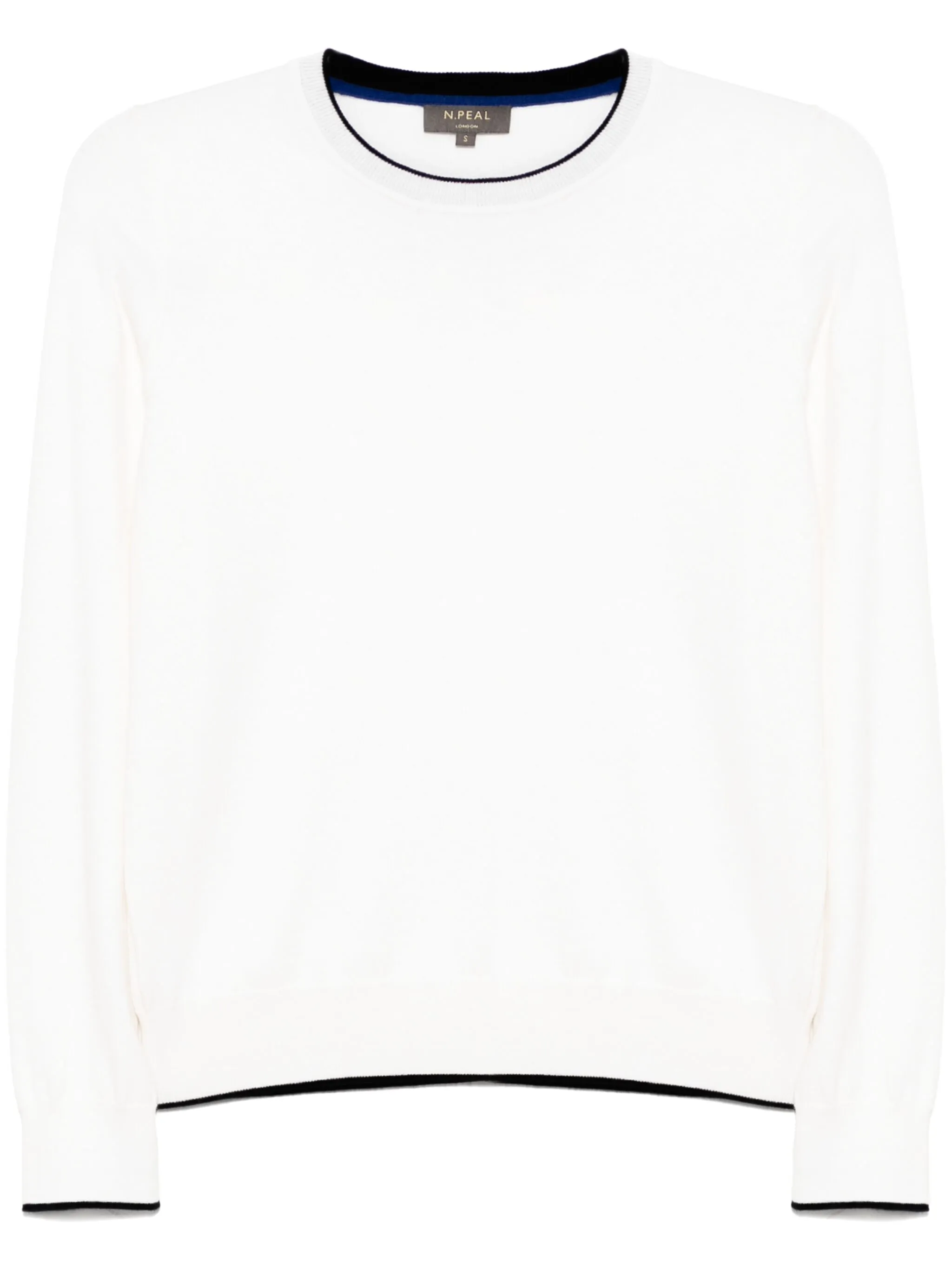 

Рубашка с круглым вырезом N.Peal, нейтральный