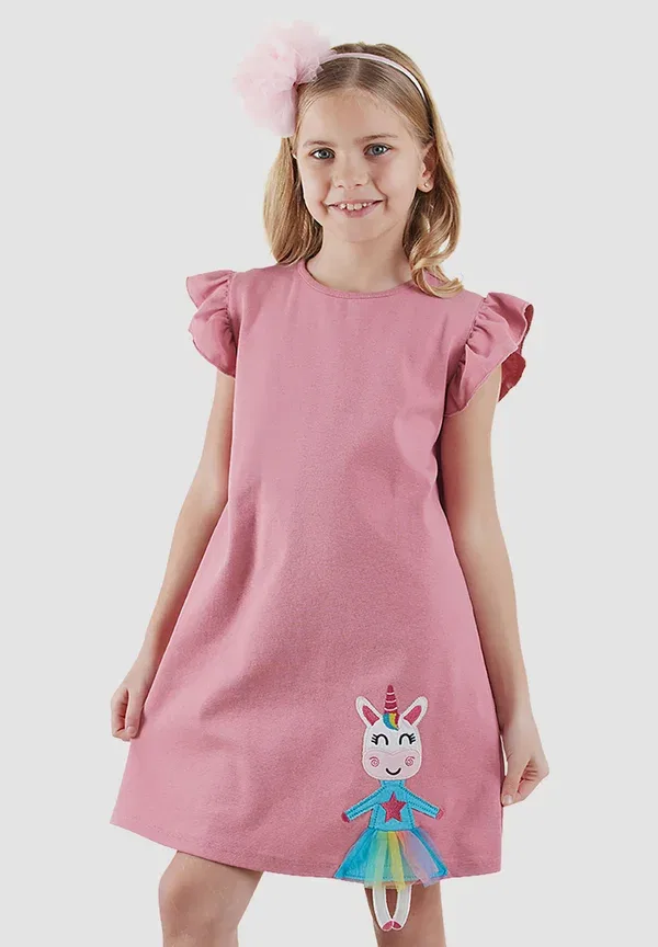 Платье джерси lilycorn xt jersey dress Denokids, розовый cff-y