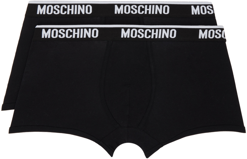 

Боксеры из двух пар Moschino, черный