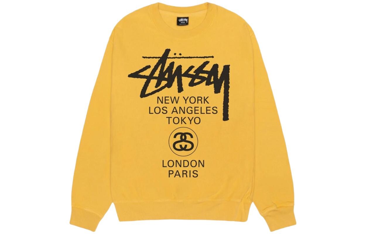 

Свитшот World Cruise Series унисекс Stussy, желтый