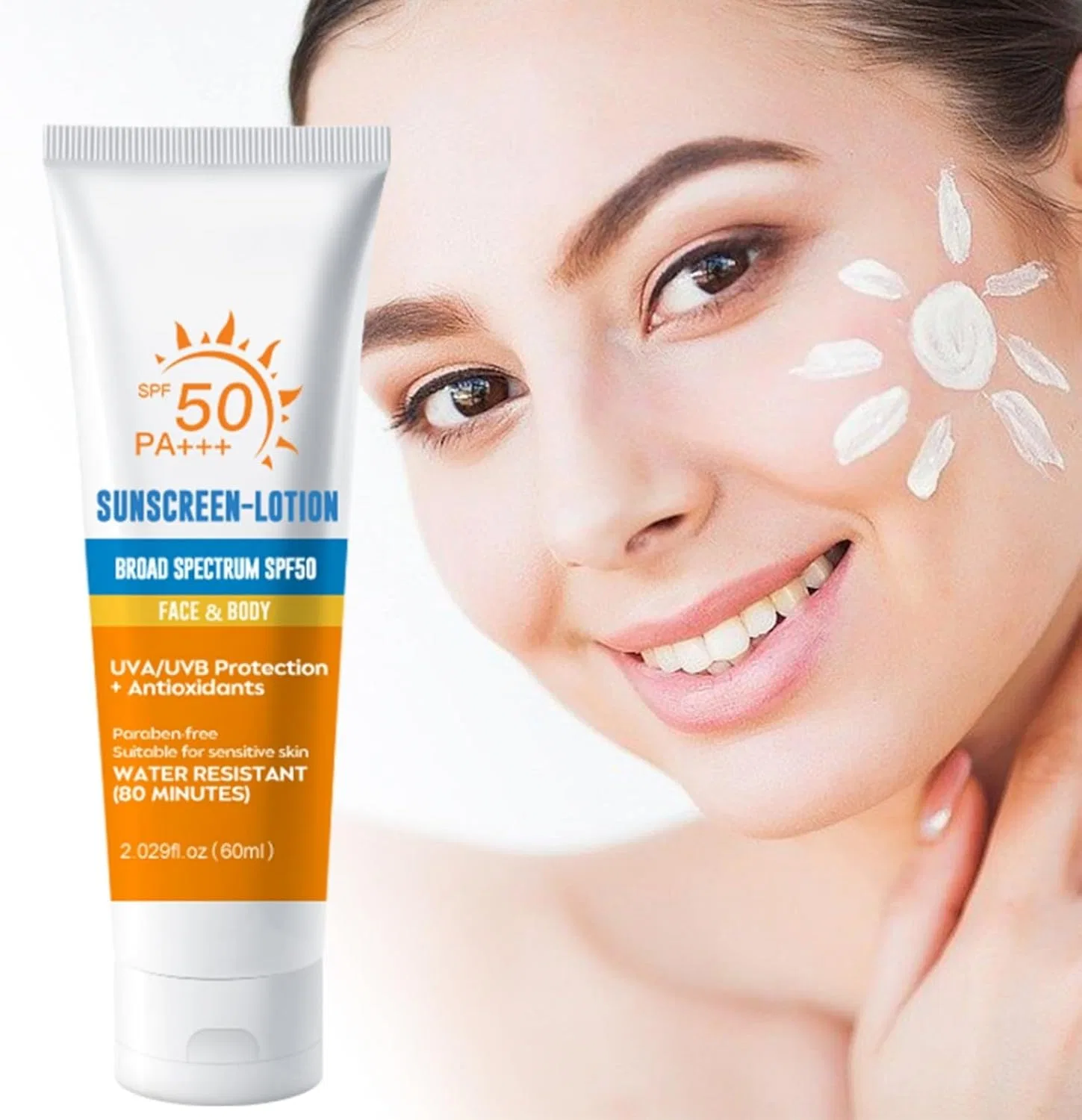 Лосьон для тела защитный SPF50 PA+++ Generic белый 141 мл — фото 3