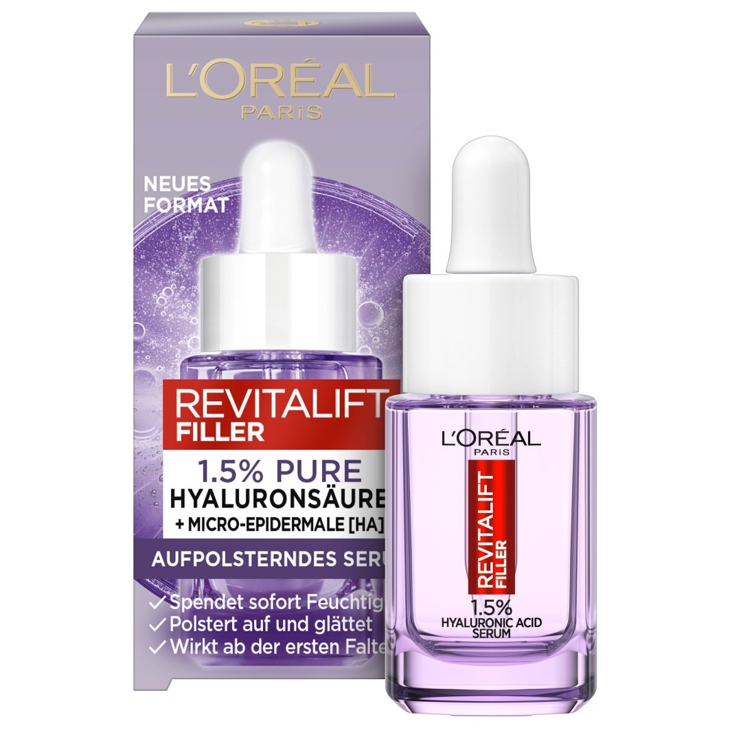 

Сыворотка для лица revitalift filler anti-falten serum Loreal Paris, объем 15 мл