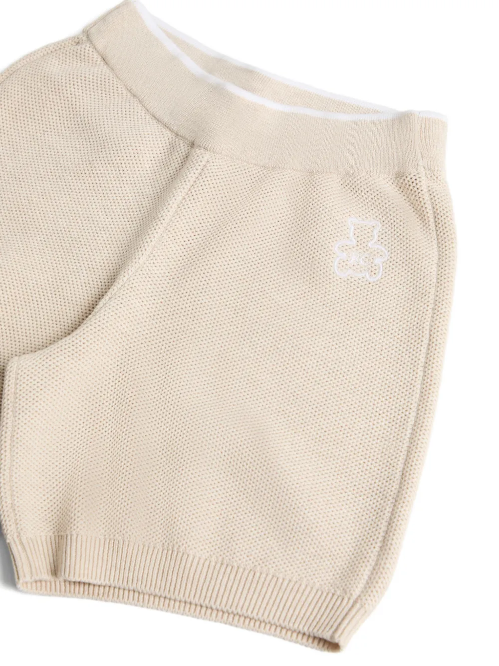 Шорты с логотипом Brunello Cucinelli Kids, бежевый — фото 3