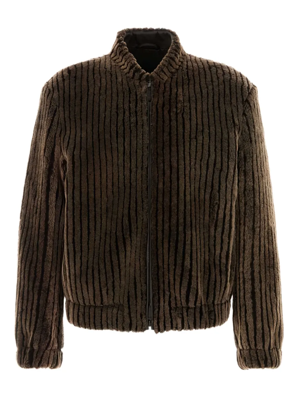 

Дубленая куртка-бомбер Giorgio Armani, коричневый