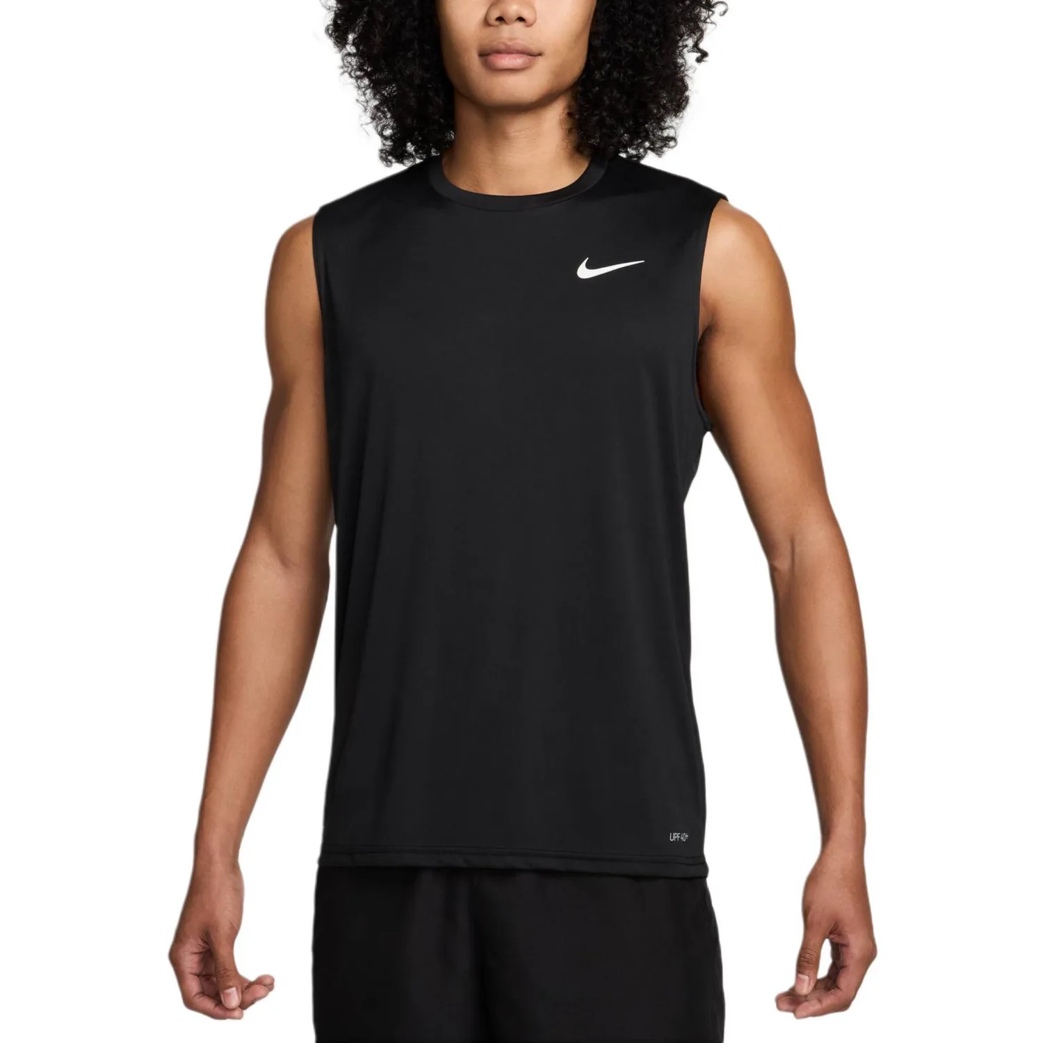 Nike Мужская майка-борцовка черно-белая — фото 4