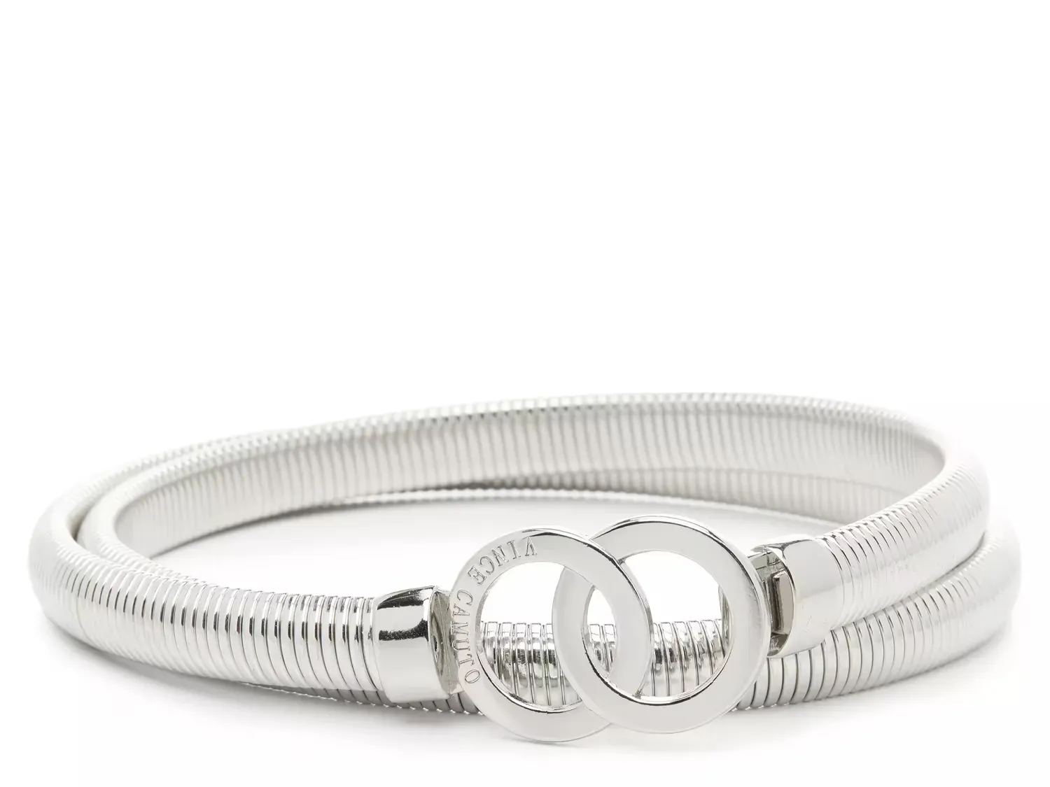 

Double Ring Cobra Women's Ремень Vince Camuto, Silver Metallic
