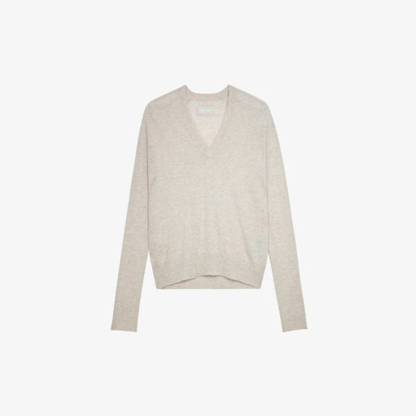 

Кашемировый джемпер River с V-образным вырезом Zadig&Voltaire, мультиколор
