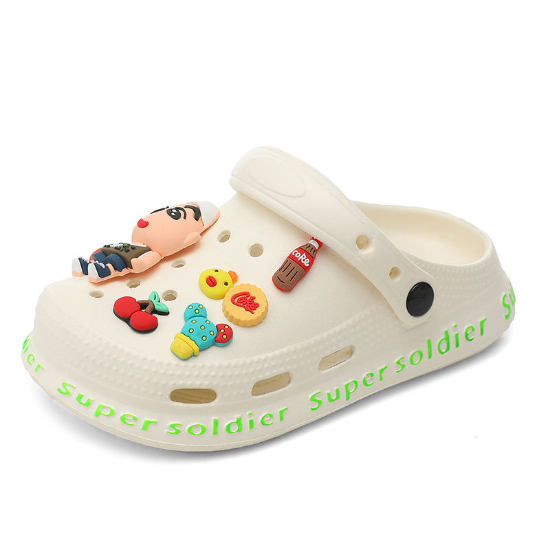 

Сандалии детские, противоскользящие, износостойкие FIRS Kids, белый/зеленый