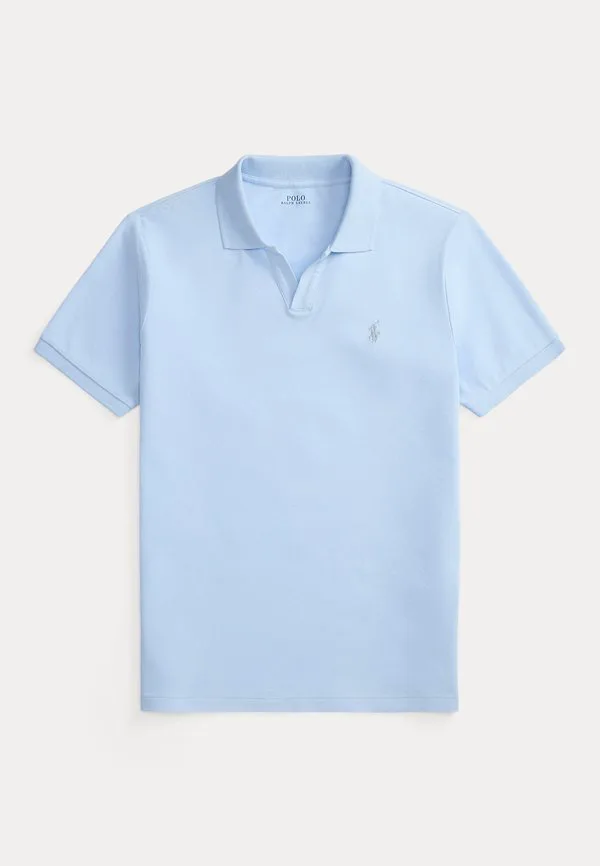 Футболка-Поло приталенного кроя из эластичной сетки Polo Ralph Lauren, Office Blue — фото 4