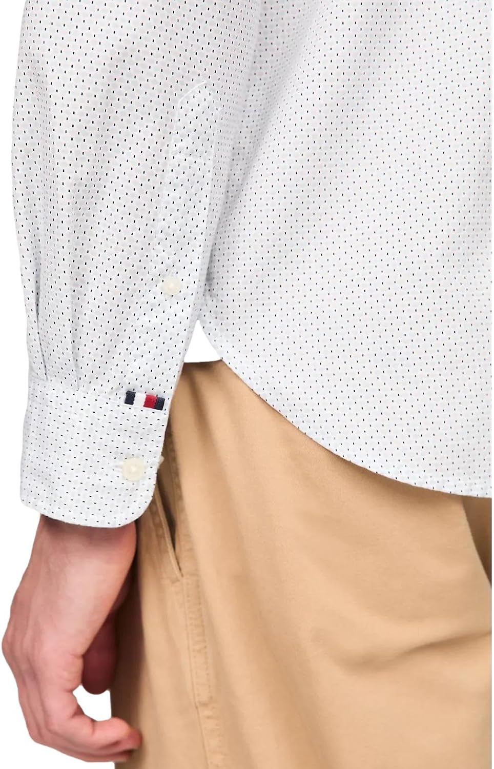 Рубашка Tommy Hilfiger Signature Long Sleeve Casual Button Down, прохладно-голубой/принт — фото 3