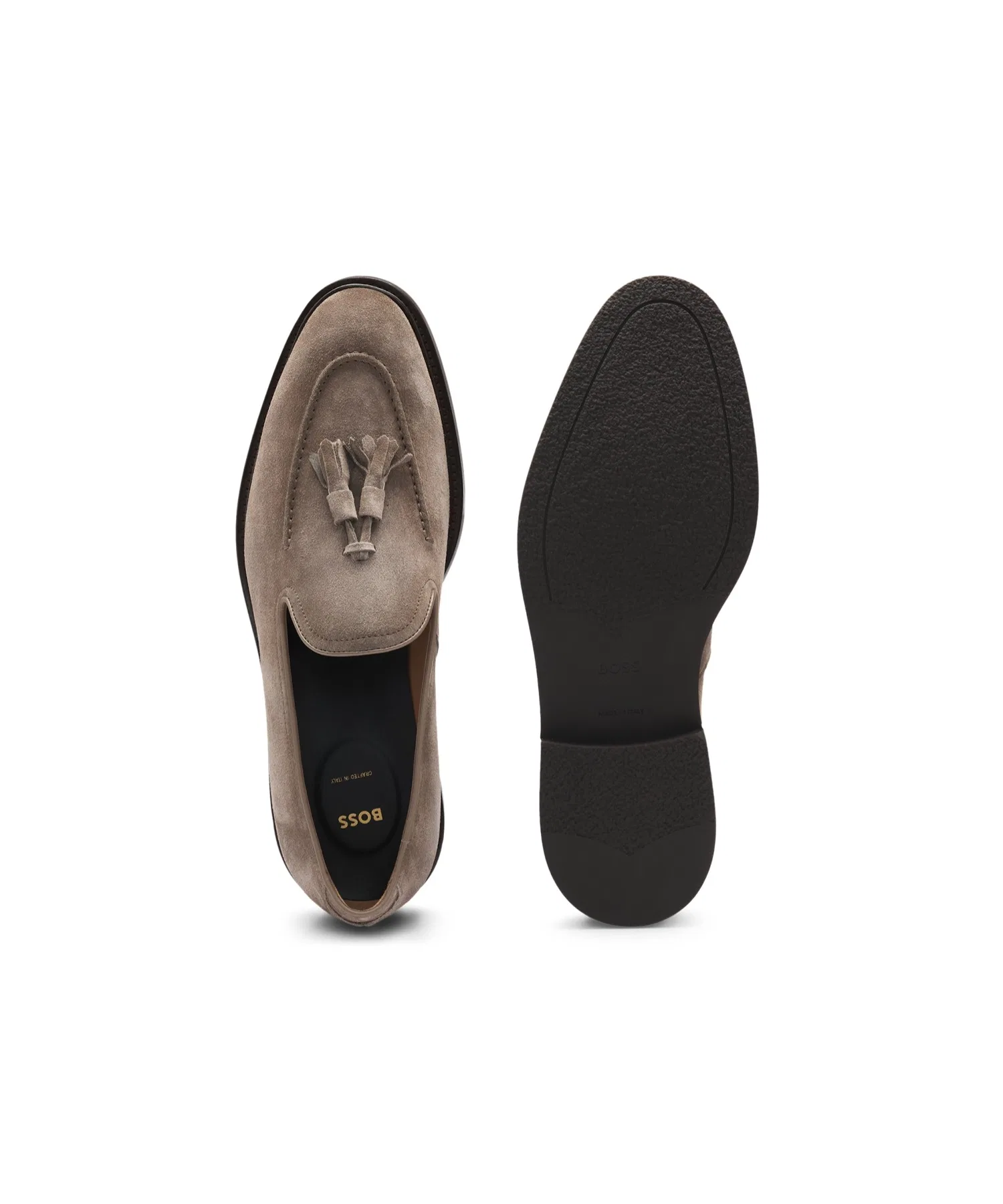 Замшевые лоферы с кисточками — фото 4