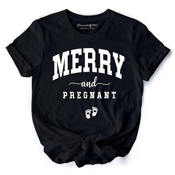 

Футболка для беременных с новогодним принтом для будущей мамы Ornamentallyyou, Black, Черный, Футболка для беременных с новогодним принтом для будущей мамы Ornamentallyyou, Black