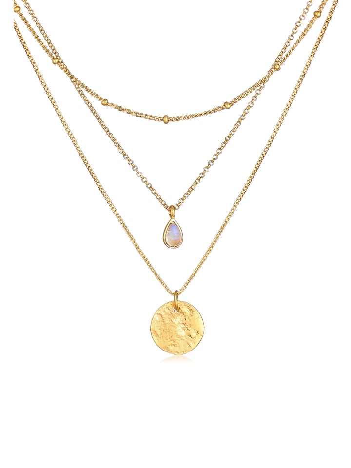 

Elli Колье из серебра 925 пробы с золотым диском