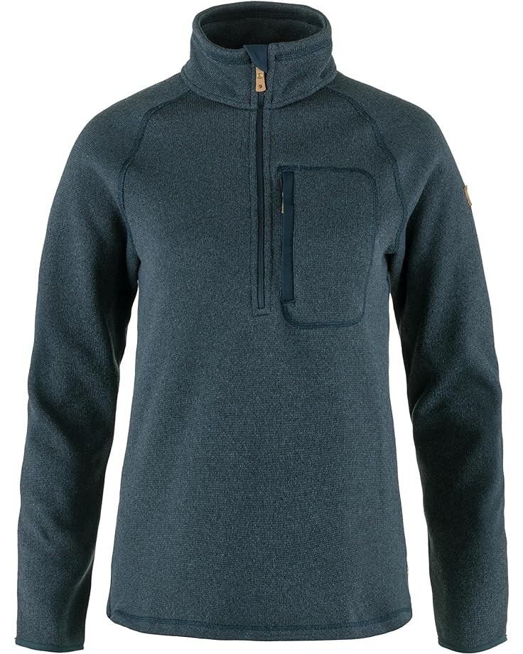 

Куртка Fjällräven Övik Fleece 1/2 Zip, темно-синий