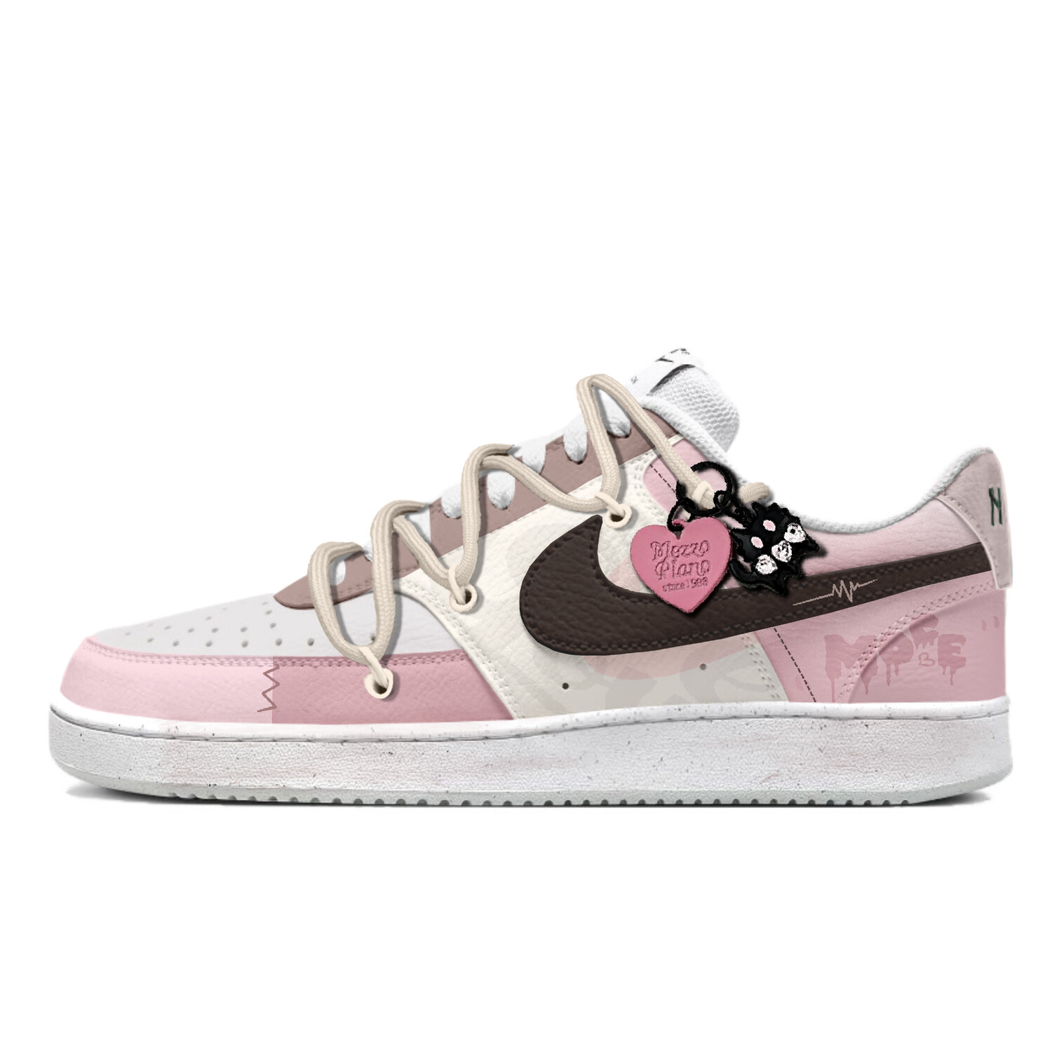 

Кроссовки Nike Court Vision 1 Skateboarding Shoes Men Low-top Pink, розовый