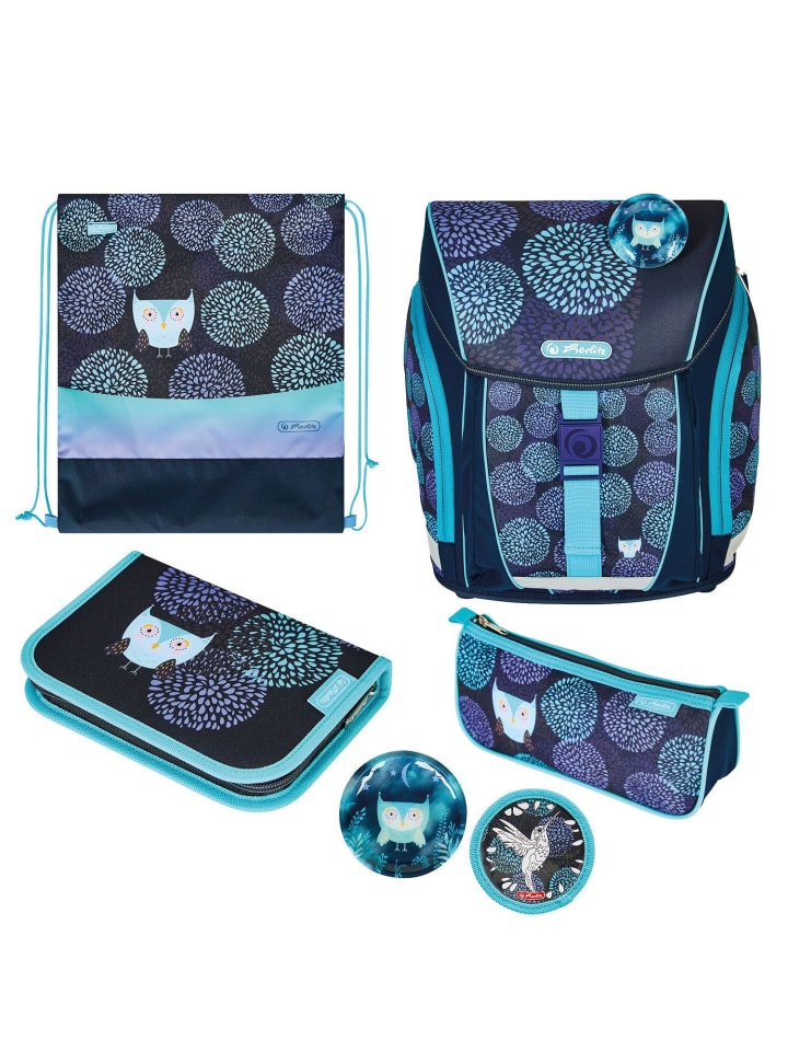 

Herlitz Школьный рюкзак FiloLight Plus Flower Owl синего цвета