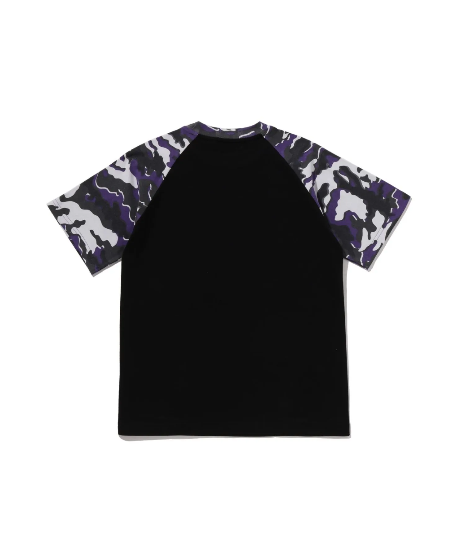 Футболка для детей с камуфляжным принтом GLITCH WOODLAND CAMO BY BATHING APE черная — фото 3