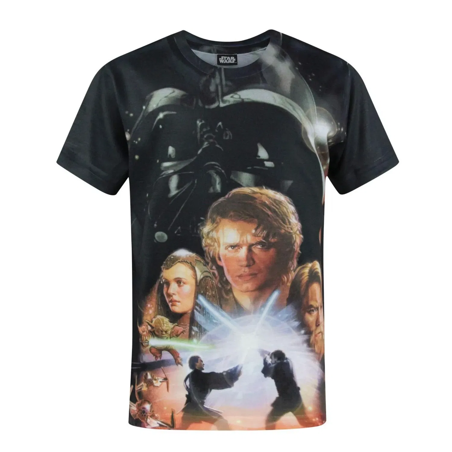 Футболка с принтом Star Wars для мальчиков, черный