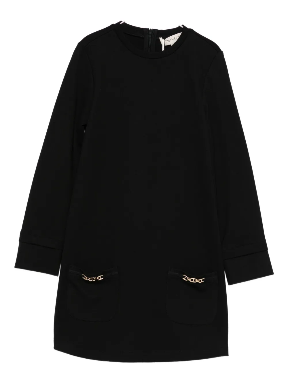 

Платье с цепочками TWINSET Kids, черный