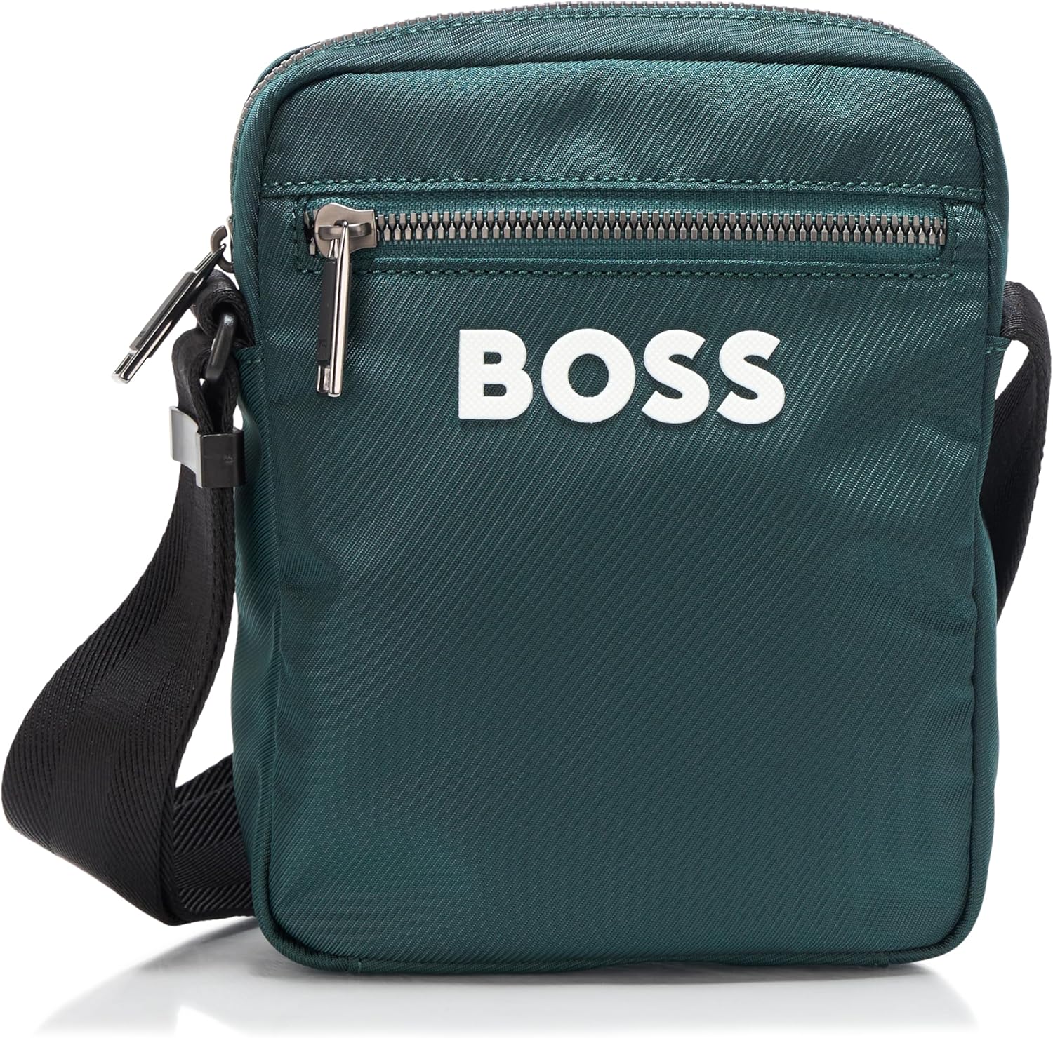 

BOSS мужская сумка Catch Nylon Small Crossbody Bag, Pewter Green