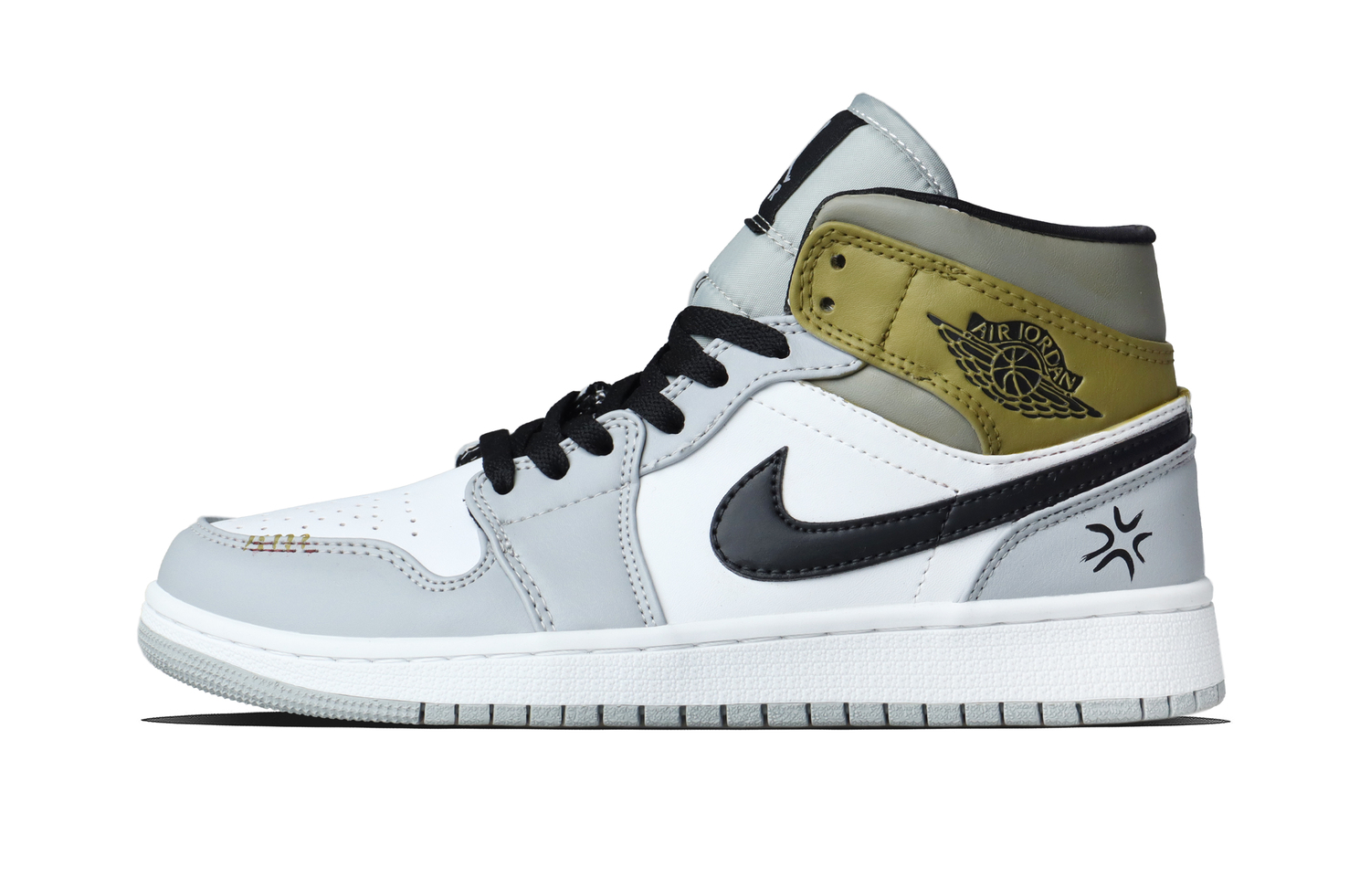 

Jordan Кроссовки Air 1 Star Brown Tide Abrasion Resistant Mid top Vintage Basketball Unisex