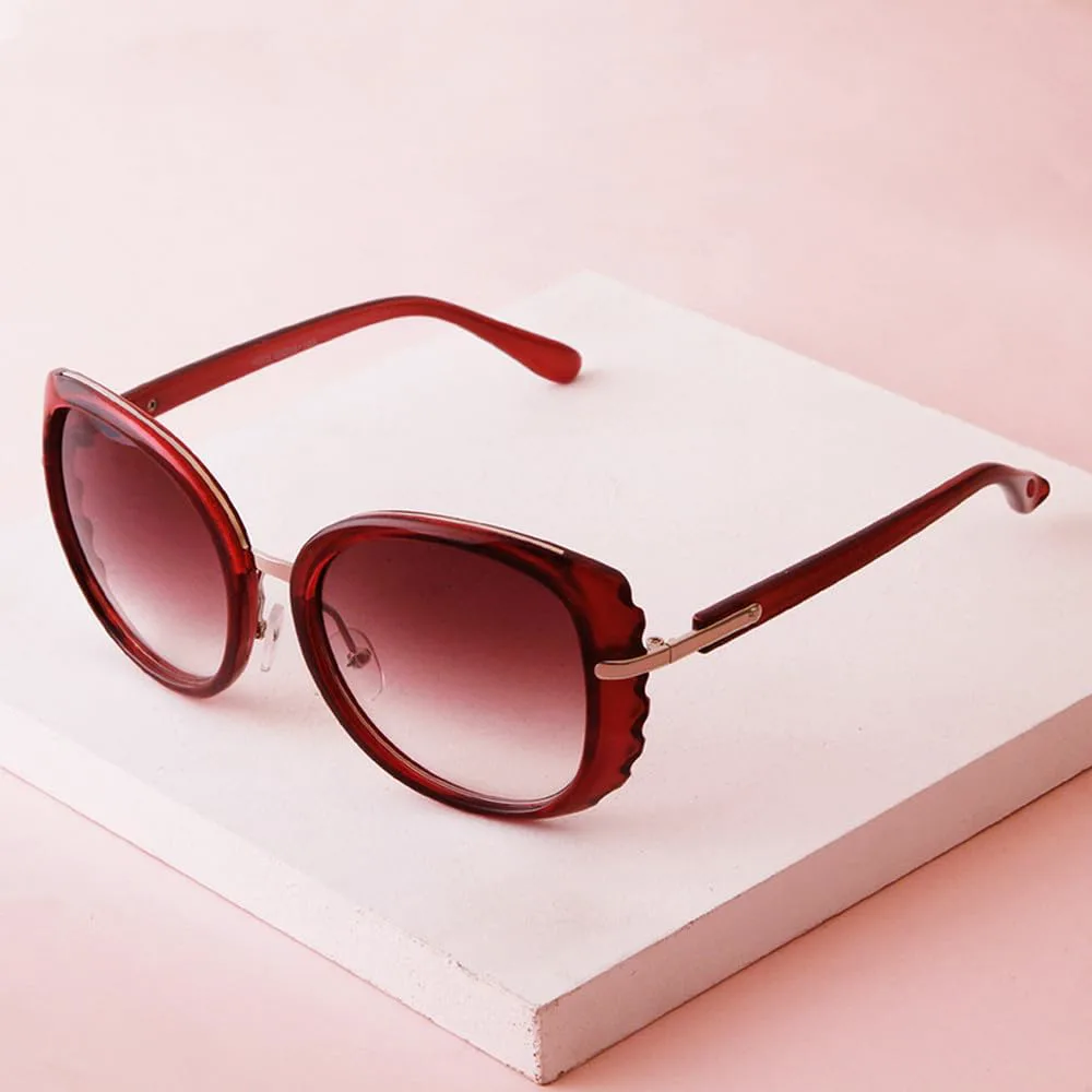 

Солнцезащитные очки LVTFCO Retro Big Red, роскошные, веерообразные, «кошачий глаз», большие, мужские и женские, с защитой от УФ-излучения UV400, C36 Flower