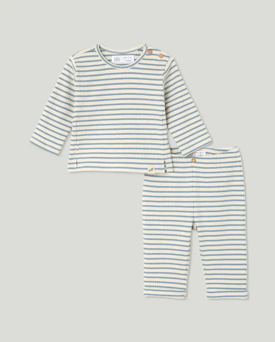 

Ребристый комплект Baby El Corte Inglés, синий