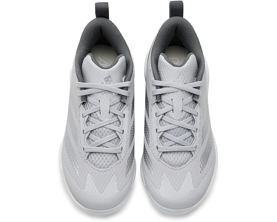 Унисекс бейсбольные бутсы Adidas Kids Adizero Instict Tpu 2.0 (Little Kid/Big Kid), Team Light Grey/Silver Metallic/Team Grey — фото 2