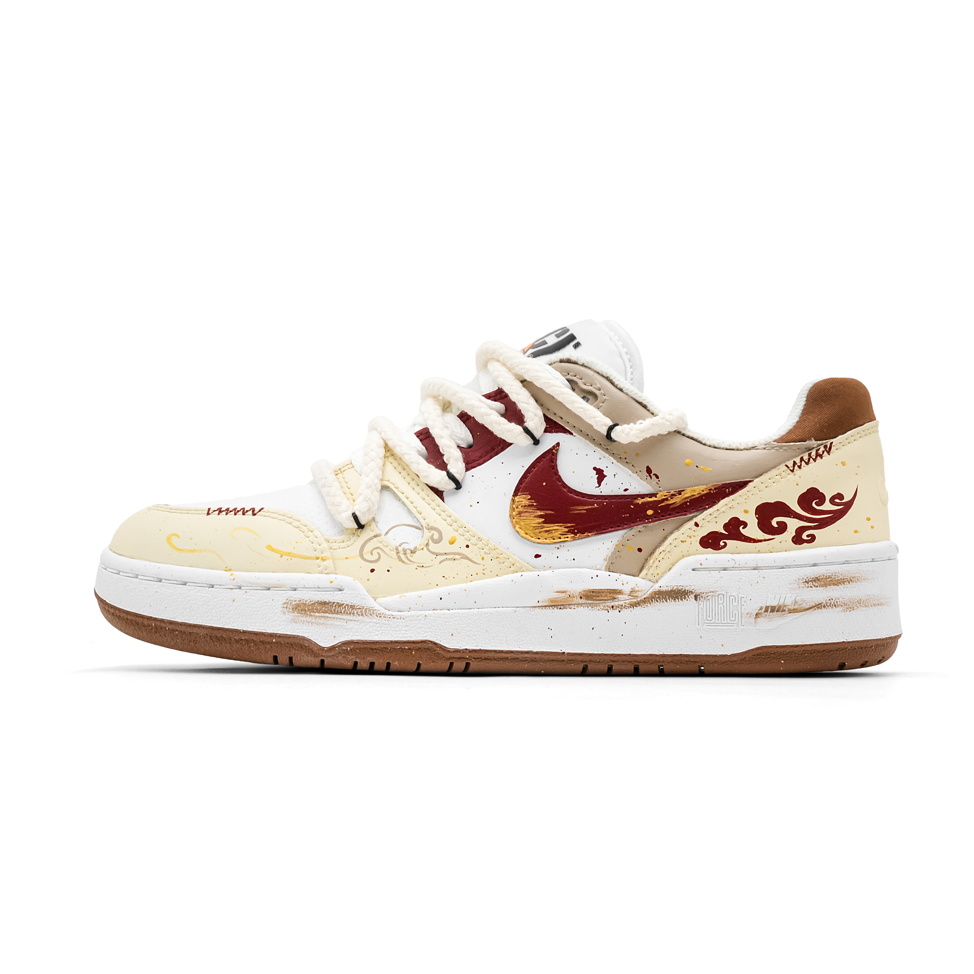 

Nike Кроссовки для скейтбординга Full Force, устойчивые к истиранию, unisex, цвет champagne