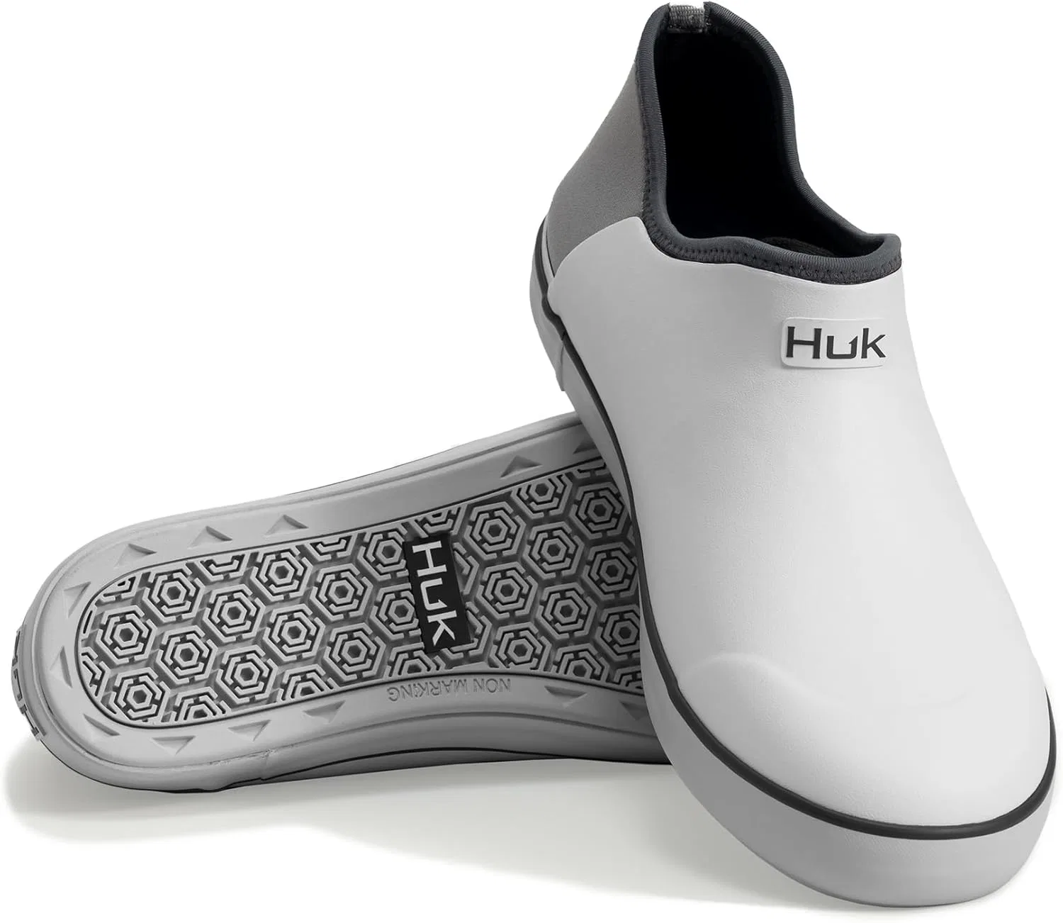 Мужские водонепроницаемые рыболовные ботинки HUK Rogue Wave с превосходным сцеплением и удобной стелькой из ЭВА, резиновые сапоги, White Opulent Garden