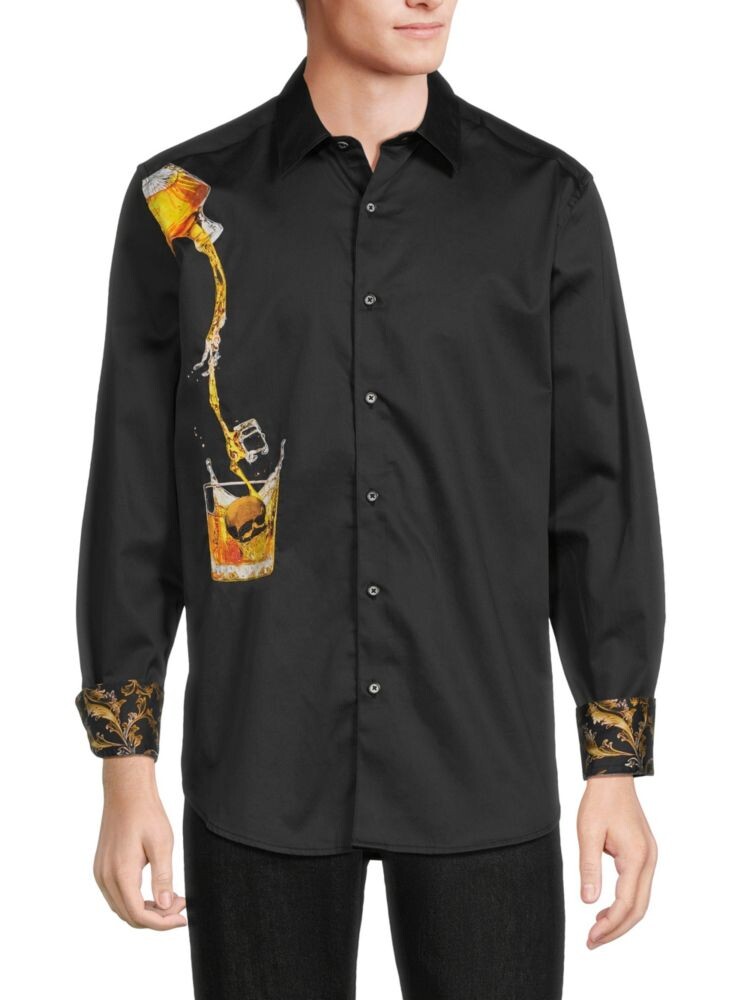 

Спортивная рубашка Whisky On Ice Robert Graham, черный