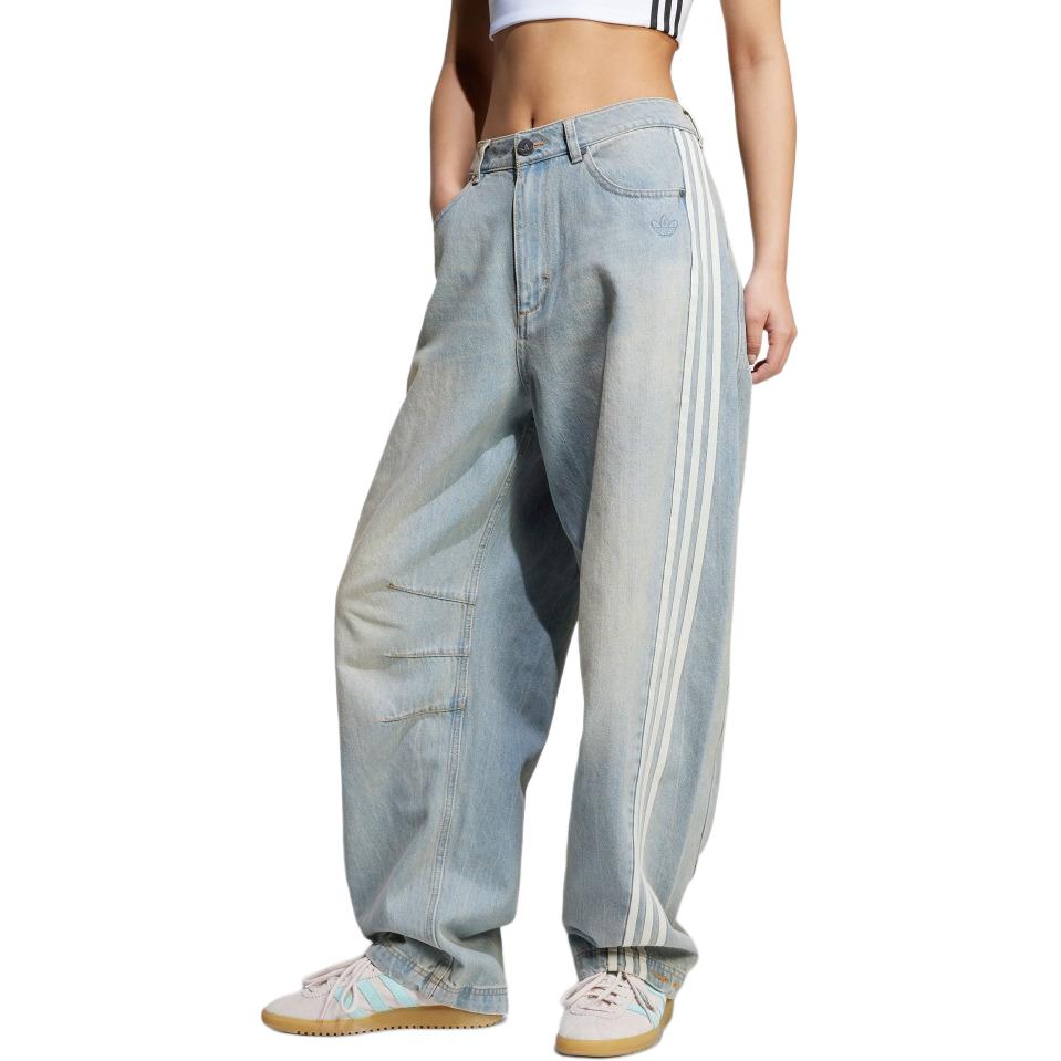 Adilenium сезон 3 банана фитед постиранные джинсы Adidas Originals, синий — фото 3