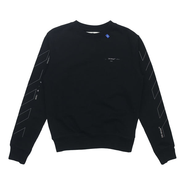

Толстовка unfinished 3m arrow crew neck sweater Off-White, черный