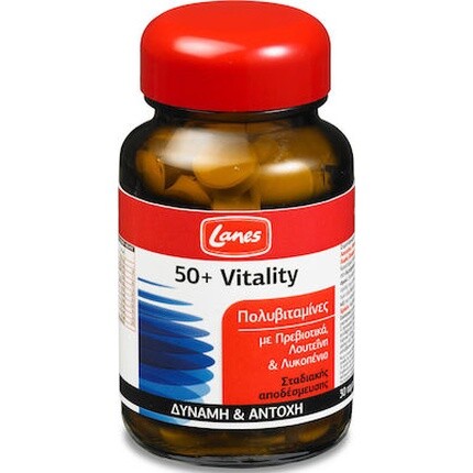 

Мультивитамины Lanes 50 Vitality для людей старше 50 лет - 30 таблеток Lane’S