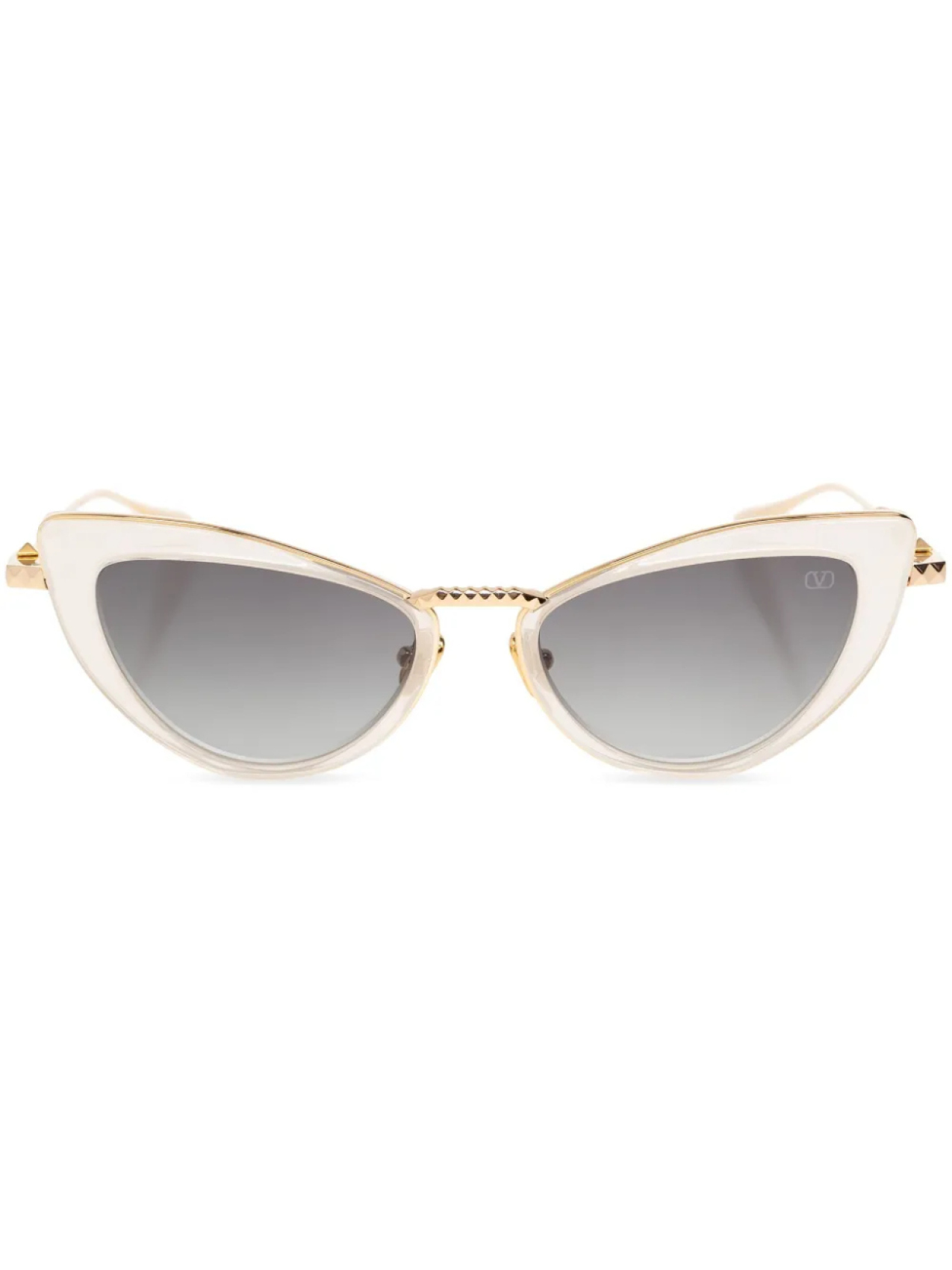 

VALENTINO GARAVANI EYEWEAR солнцезащитные очки в оправе 'кошачий глаз', золотой