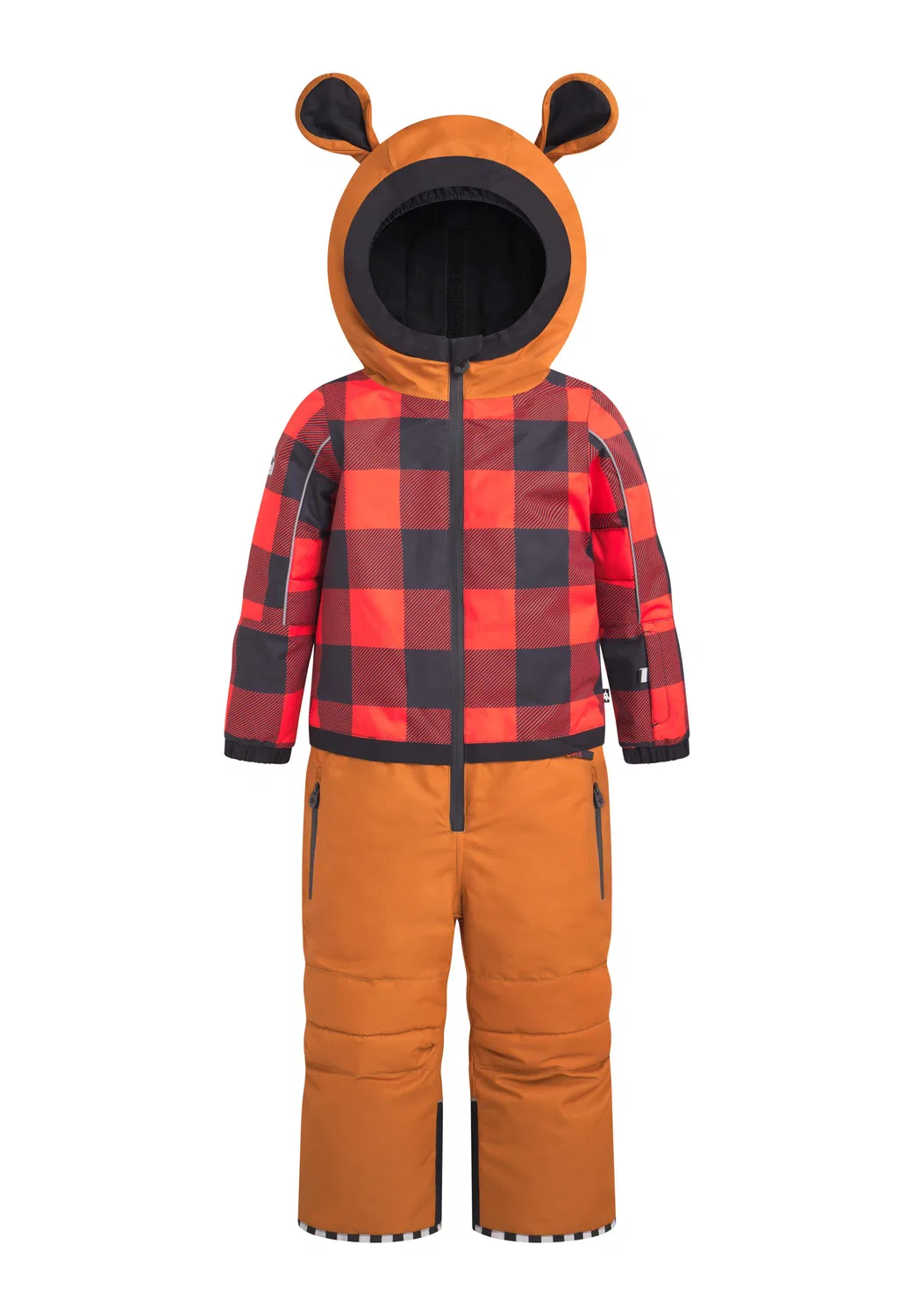 Снего-комбинезон TEDDYDO в клетку, WeeDo, leather brown red checkered
