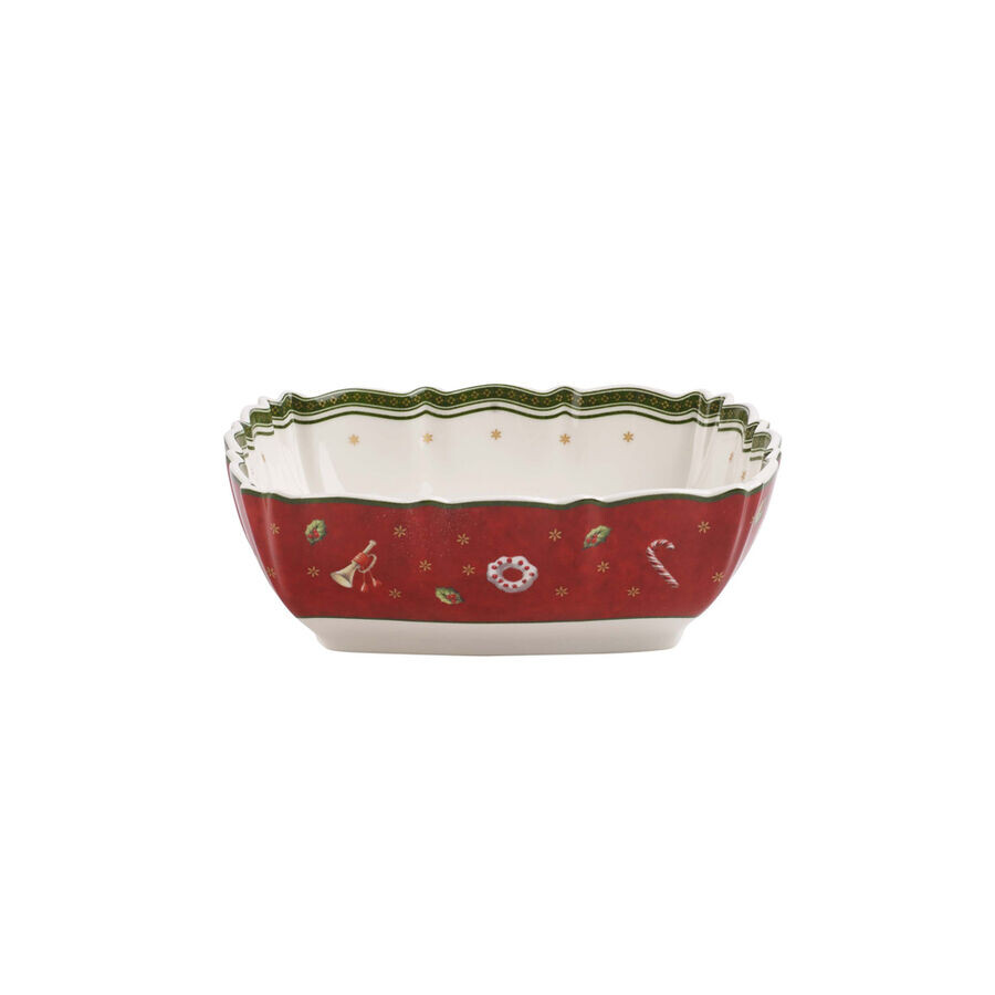 

Миска сервировочная квадратная Toy's Delight 16см Villeroy & Boch, красный/белый