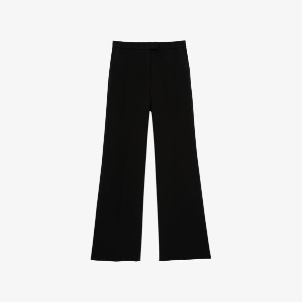 

Прямые брюки из крепа с высокой посадкой The Kooples, цвет bla01